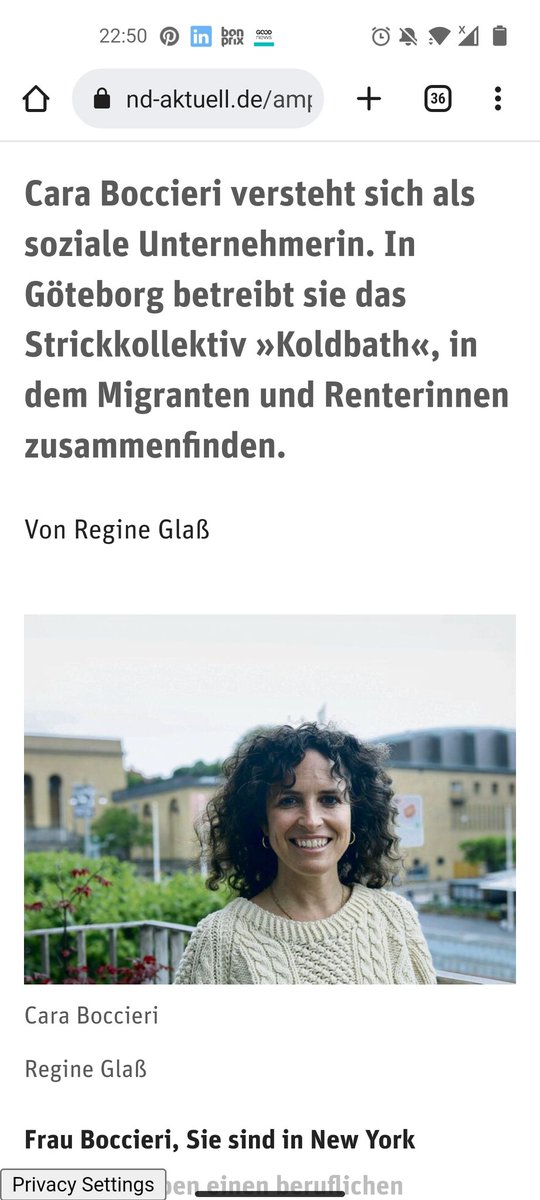 Wie kann Handarbeit feministisch und politisch sein? Darüber habe ich mit Cara für <a href="/ndaktuell/">nd.Aktuell</a> ein Interview geführt.
nd-aktuell.de/amp/artikel/11…