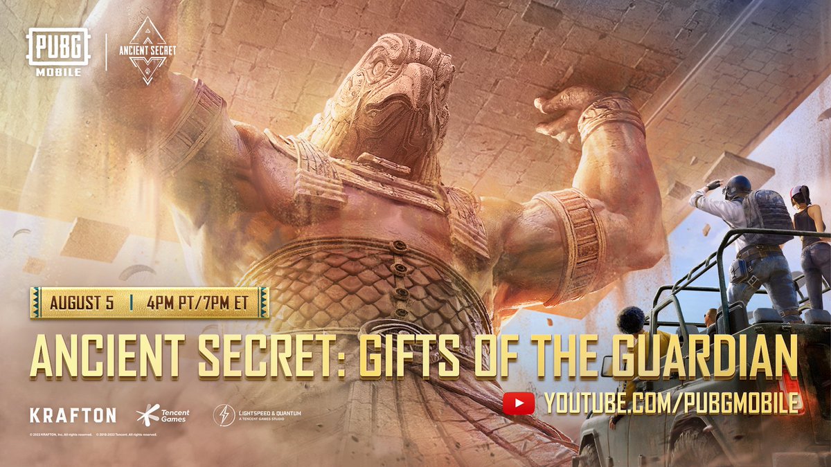 pubgminfo's tweet photo. The Ancient Secret guardian is being hunted down by our content creators. #FPS #MobileGamingInIndia 
Original: PUBGMOBILE https://t.co/3QDbYRd1Dy