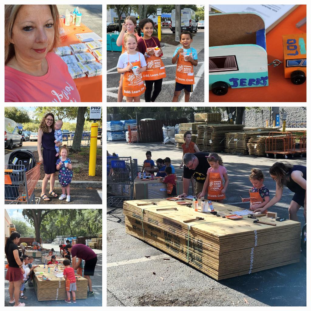 Another successful kid's workshop day at Carrollwood HD #HomeDepot #0245