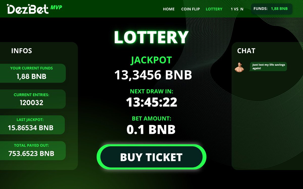 Dez_Bet's tweet photo. This is one of our first mockups of our platform!

Suffice to say the real deal will look way better than this. 
We can't wait to show you the real MVP 😉

#defi #web3 #casino #mvp #binance #bsc #bnbchain #bnb https://t.co/QgGdDScwJb