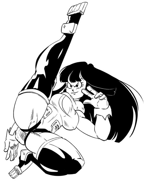 "I don't know who these belong to, but they're better than my usual clothes! The only problem I have, is that they expose my upper legs. Other than that, I gotta find out who owns these kinds of outfits."