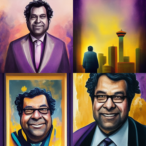 Heard of <a href="/midjourney/">Midjourney</a>? It's an AI bot that can create images based on text input. This was what showed up for "Naheed Nenshi" without anything else. 

Pretty fun! Here's more: 🧵

#midjourney #yyc #yyccc