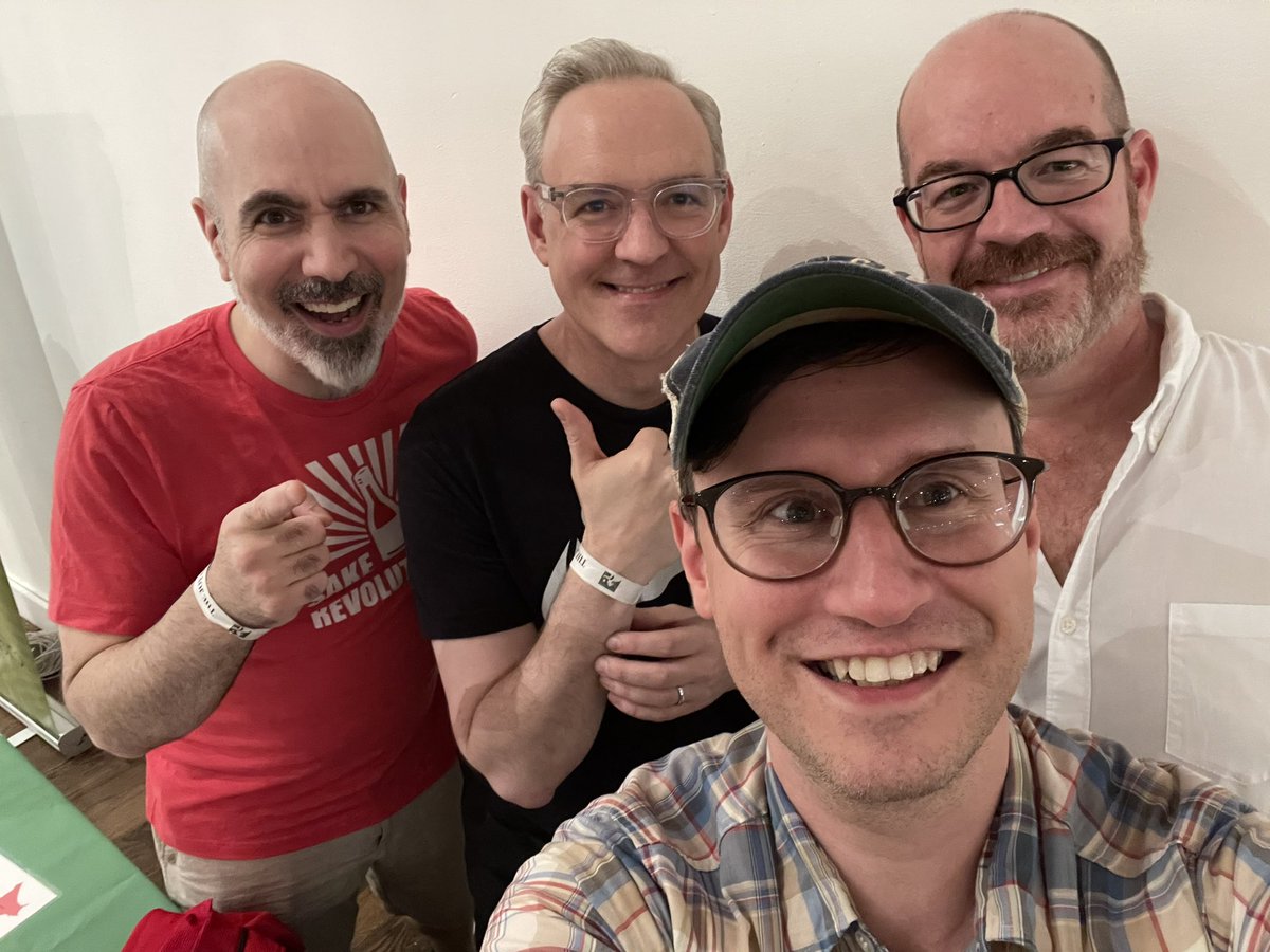 Origami Sake + John and Timothy of the <a href="/SakeRevolution/">SakeRevolution</a> !! Hanging together at <a href="/joyofsake/">Joy of Sake</a>. What a great time! #sake #nyc #joyofsake #nihonshu