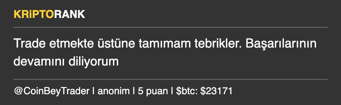 kriptorank's tweet photo. Coin Bey @CoinBeyTrader ile ilgili yeni yoruma gözat #kriptorank #kriptopara https://t.co/Ifu17w143f