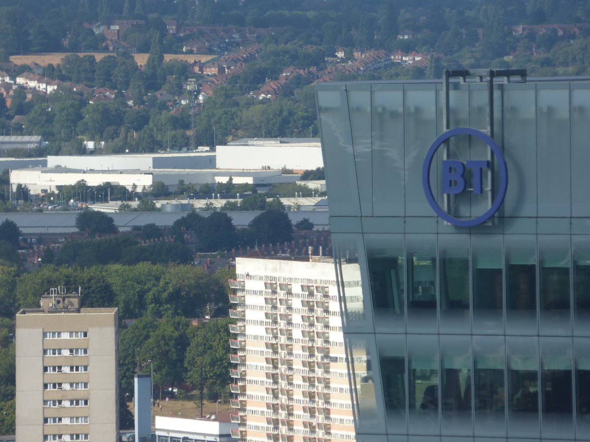 ellrbrown's tweet photo. BT Tower from the @103ColmoreRow foyer. A long wait today. You can't see it from the 18th floor balcony, but can see @threesnowhill #Viewfrom103 #KeytotheCityBrum @BirminghamWeAre (could Photoshop @KingKongBrum onto those maybe?). https://t.co/rjVhMUGjBQ