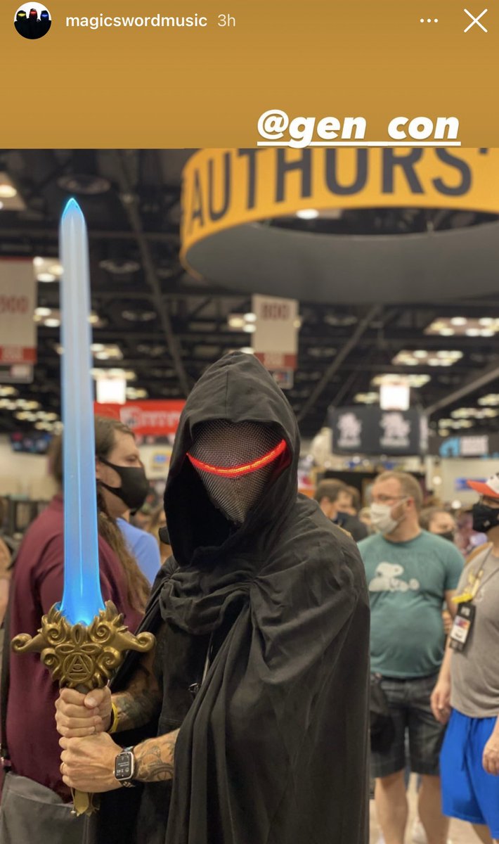 Twogetherstudio's tweet photo. Y’all. @magicswordmusic is walking the @Gen_Con floor? EPIC https://t.co/54G8l8n2aU
