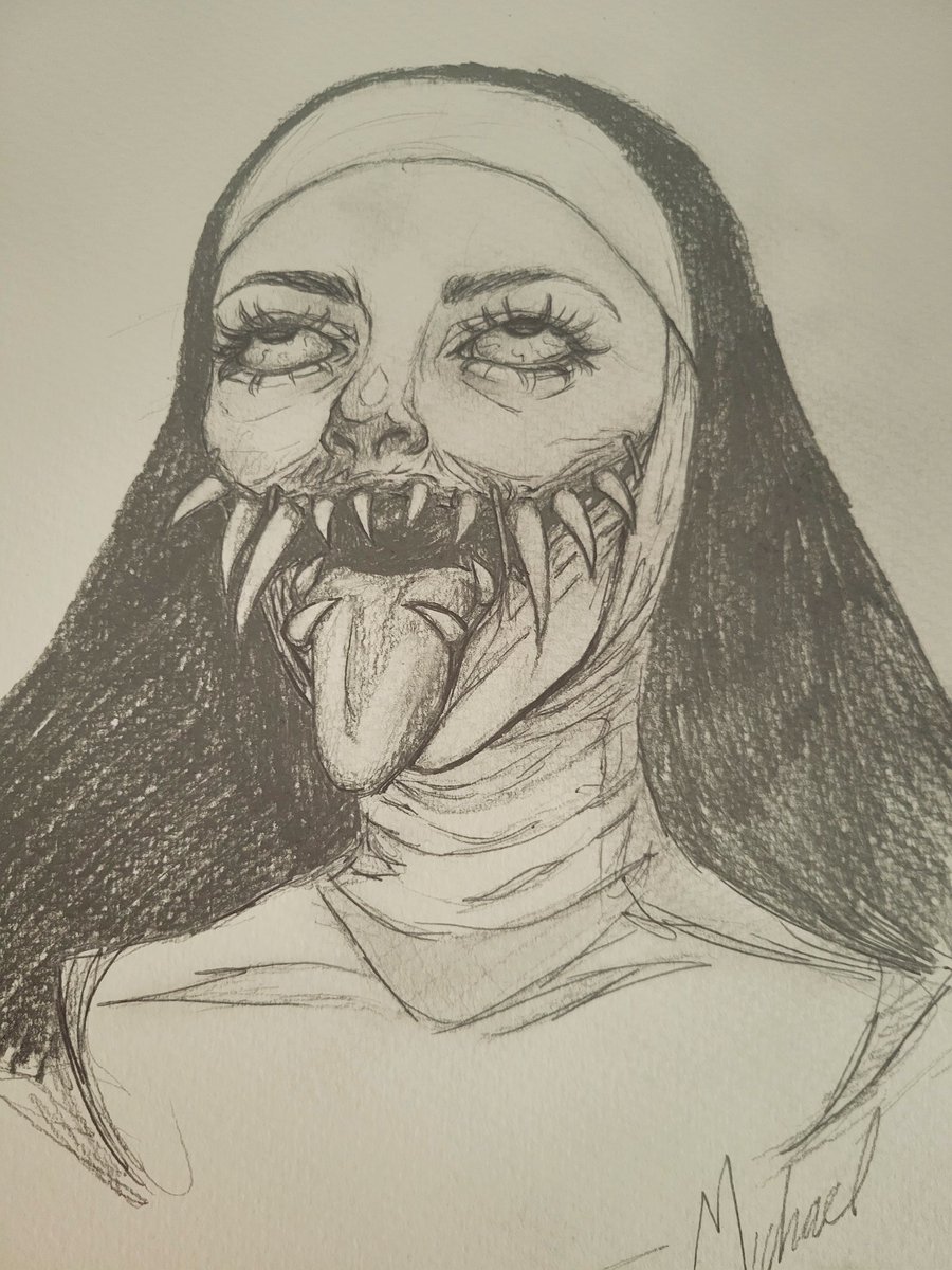 Mikeartoffical's tweet photo. Tw ⚠️ !!! Body horror, religious horror !!!

Im getting impatient waiting for Halloween :/ https://t.co/8tBdxjK5OB