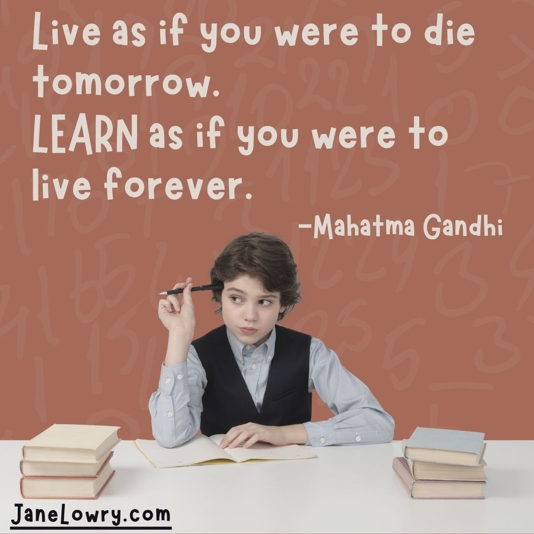 LowryAuthor's tweet photo. Live as if you were to die tomorrow. LEARN as if you were to live forever. -Mahatma Gandhi

#KidsScience #STEMEducation #Education #Teachers #KidsBooks #KidsLit #STEM #STEAM #STEMSchools #STEAMSchools #JaneLowry https://t.co/U0gXH3Im74