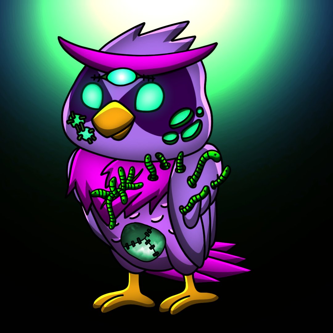 ZOMNFT's tweet photo. The Third Eye Amethyst Owl 🦉

1 of 30 Legendaries in the Zom Pet Collection 

Who will be the lucky minter? 

MINT IS LIVE : https://t.co/astWcQQqC1

Giving away 3 Zom Pets on this post 🏆

✅ Follow @ZOMNFT 
✅ Like + RT &amp; Tag 3 Friends

#NFTCommunity #NFTGiveaway #NFTs #NFT https://t.co/Xsliti46hH