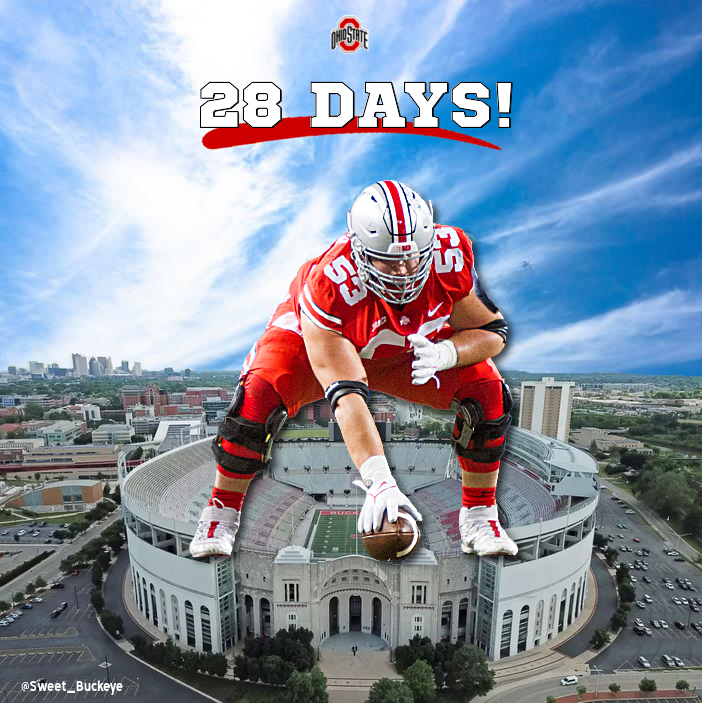 SusanSweet44's tweet photo. Less than a month! Let's G-O-O-O! #GoBucks #OhioState #TwentyeightDays #Kickoff #LukeWypler https://t.co/liDla0dVYf