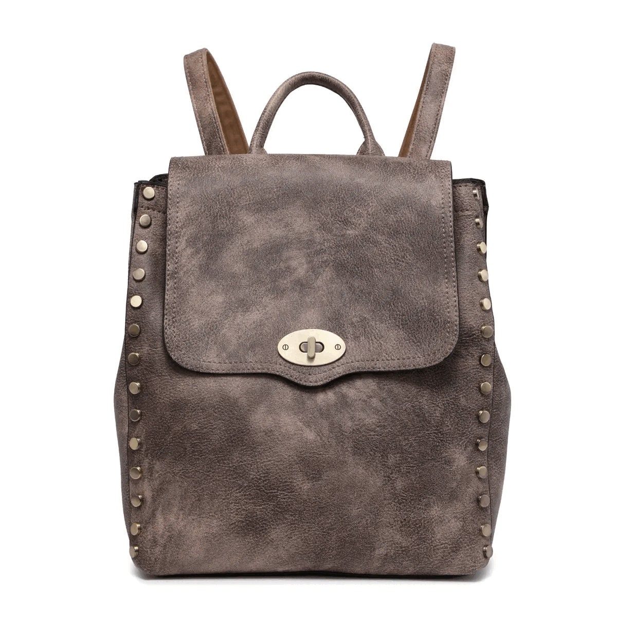 artisan_pure's tweet image. Distressed Leather Backpack-Grey Southwest Designer Backpack w/Studs-Western Convertible Handbag Backpack Large-Women Accessories Bag etsy.me/3tX7hpA #ArtisanPureSkinCare #Etsy #VersatileBackpack