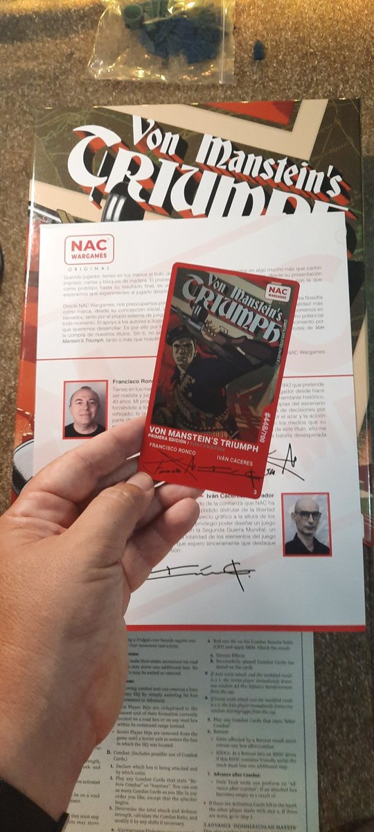 SanchoMateos's tweet photo. Cosas como estas me hacen apreciar más los productos de @NACWargames . Gran calidad de componentes y reconocimiento a los autores...cuando las cosas se hacen bien hay que reconocerlo..👏🏻👏🏻👏🏻 https://t.co/d9MdBKsWwE