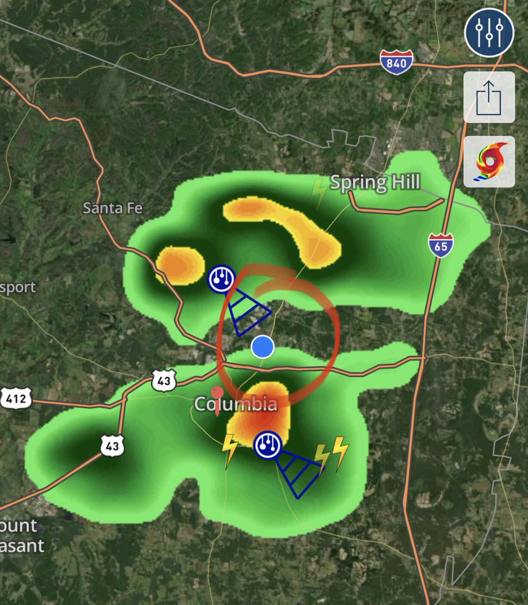 TSNSports's tweet photo. Every day rains that move through middle Tennessee has mostly missed my yard by less than a mile.🤷🏻♂️ #Chrispy @NC5_BreeSmith https://t.co/7sYuWTCaHB