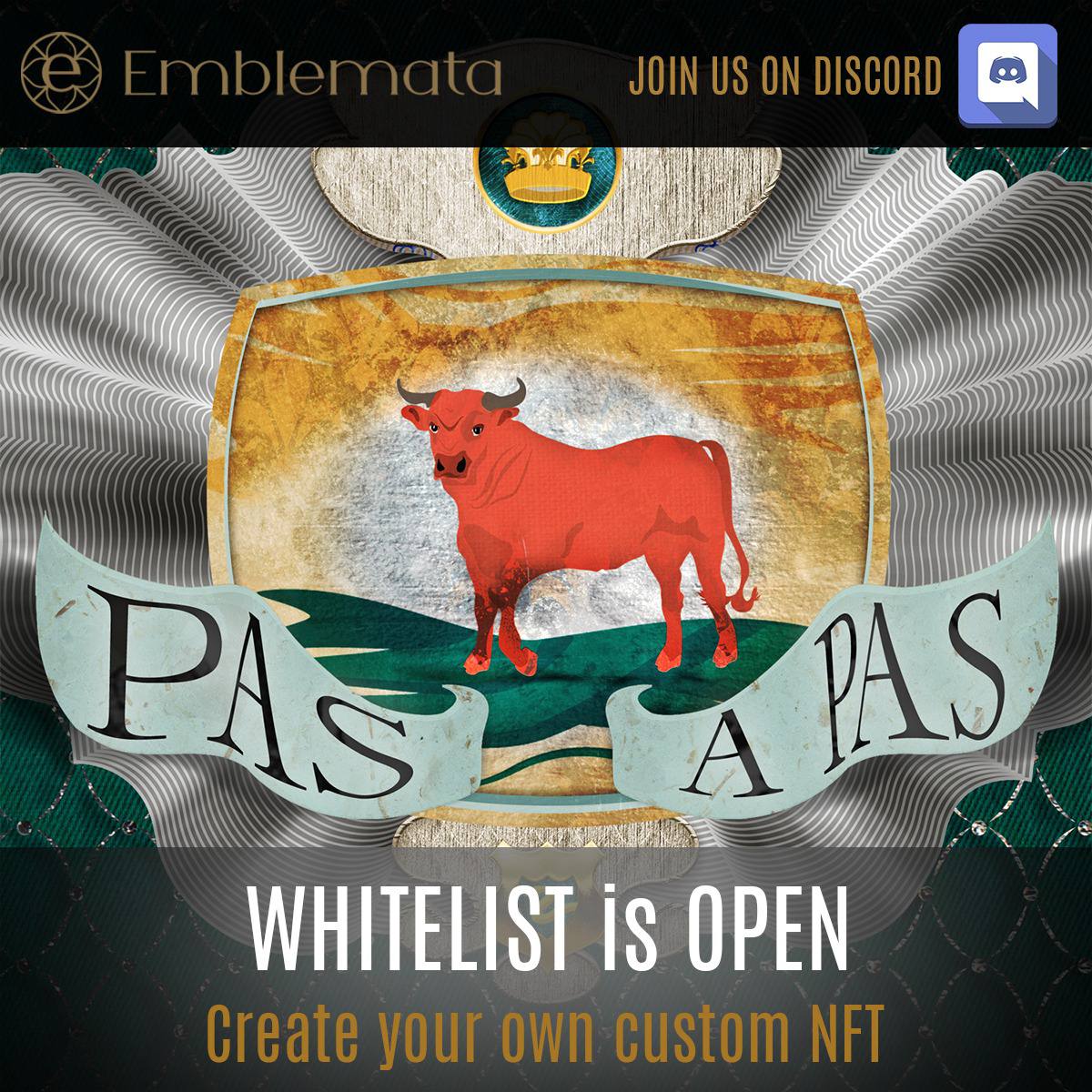 Dragonlings <a href="/EmblemataG/">Emblemata Gaming</a> #Whitelist 📝 #minting has started🥳⬇️

⏰️15 hours till #PublicSale opens
💰0.04 $ETH

🛡Combine symbols, visual image &amp; short text to create your own custom #NFT that bears your own #Emblemata 🔰

More⬇️
🌐emblemata.site