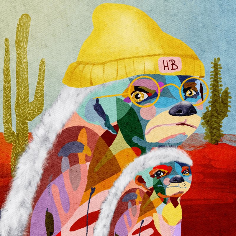 HoneyBadgesNFT's tweet image. This is the face of a road-tripping Honey Badger who’s been asked “Are we there yet?” by her baby badger, 9 billion times. 
*Eye twitch* “No, no we’re not and if you ask again I’M TURNING THIS CAR AROUND!” 🐾✨