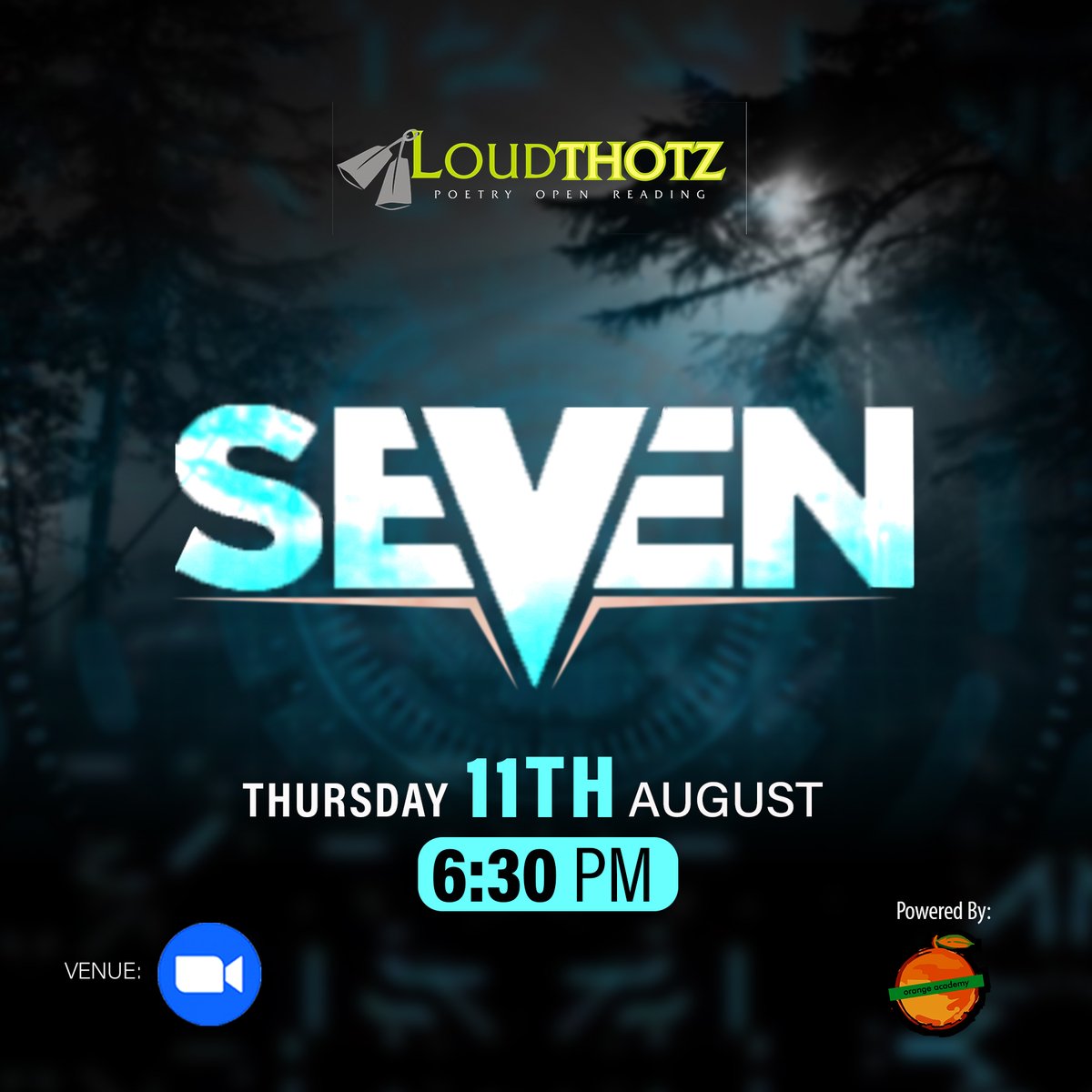 Loudthotz's tweet photo. If you are a poet or a lover of poetry, turn up, and let's enjoy an evening of poetic bliss together. To read at the event send your poem on the theme to loudthotz@gmail.com join the reading on zoom https://t.co/vi9QfxoKly  #poetryreadingevent #nigerianpoets #poets #poetry #poem https://t.co/nV0kZdwIia