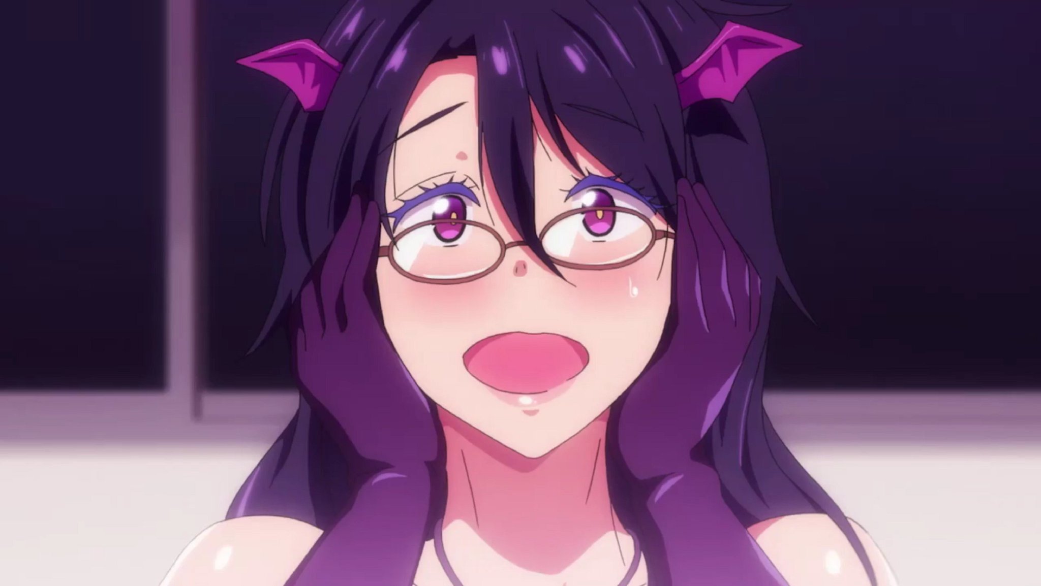 ハンク On Twitter Zskaka A Succubus Milf Wearing Glasses And With An 