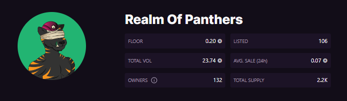 We just had a massive 14 Sol sweep and hit #32 on the 1 hour popular page on Eden.
only 100 listed so make sure to get in while the floors so thin