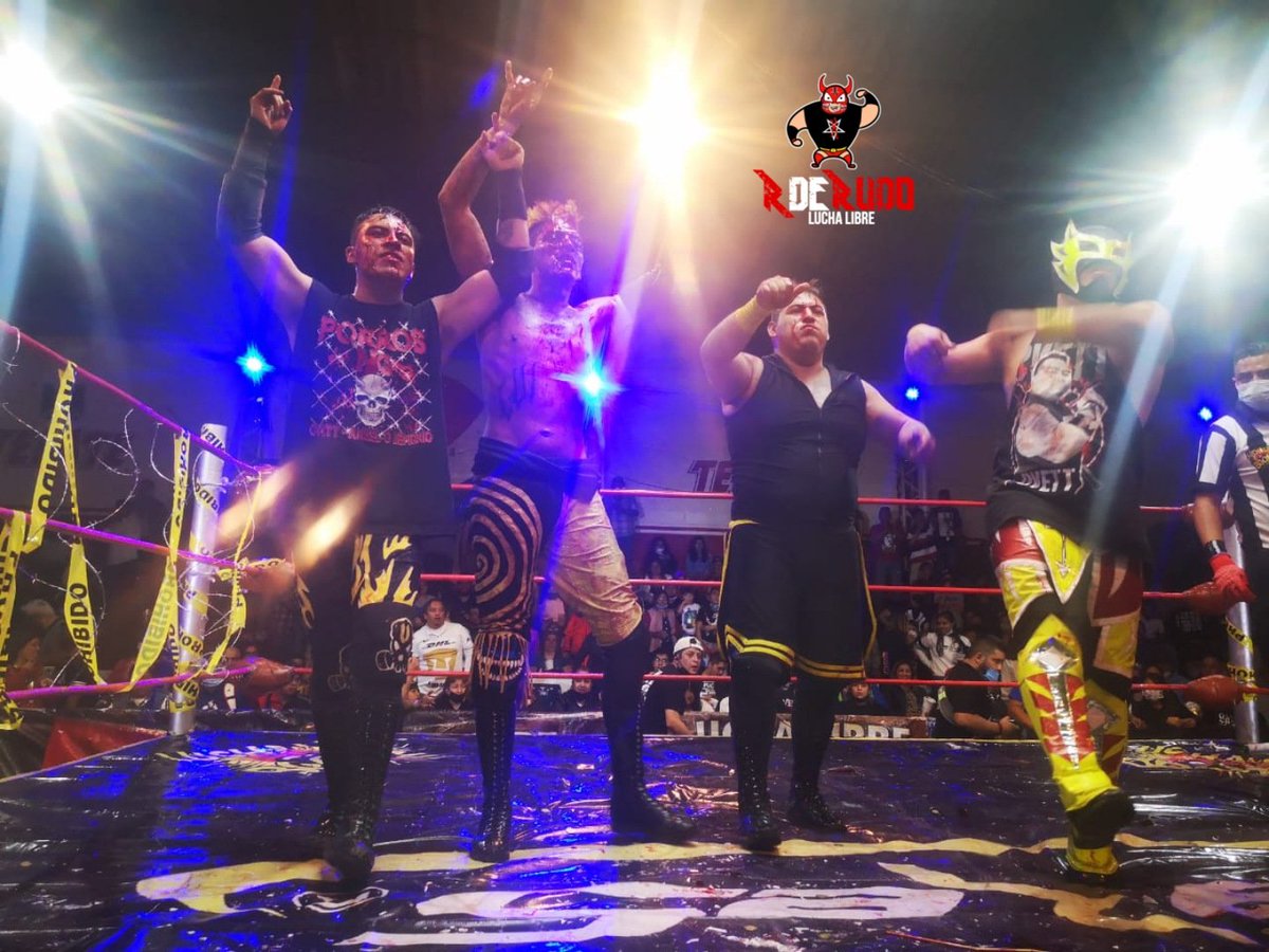 rderudolucha's tweet image. Lunatik Xtreme, Ovett Jr,  Venganza y Súper boy jr vencen a 
Sobredosis, chicanito, Osiris y fly Star 
#LLBOOM #rderudo