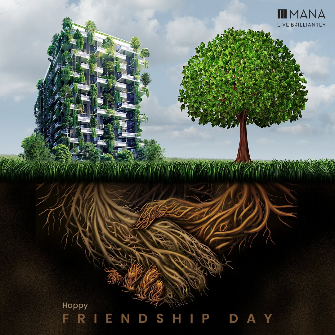 ManaProjectPLtd's tweet photo. Mana wishes everyone a happy friendship day.
Visit at 👉 https://t.co/pIcRCJZUR6
#manaprojects #mana #happyfriendday #friendshipday #friends #manacaptiol #manaforesta #uberverdant #spaces #location #garden #amenities #lifestyle #apartments #bangalore #manahomes #realestate https://t.co/3arKQcDXSI