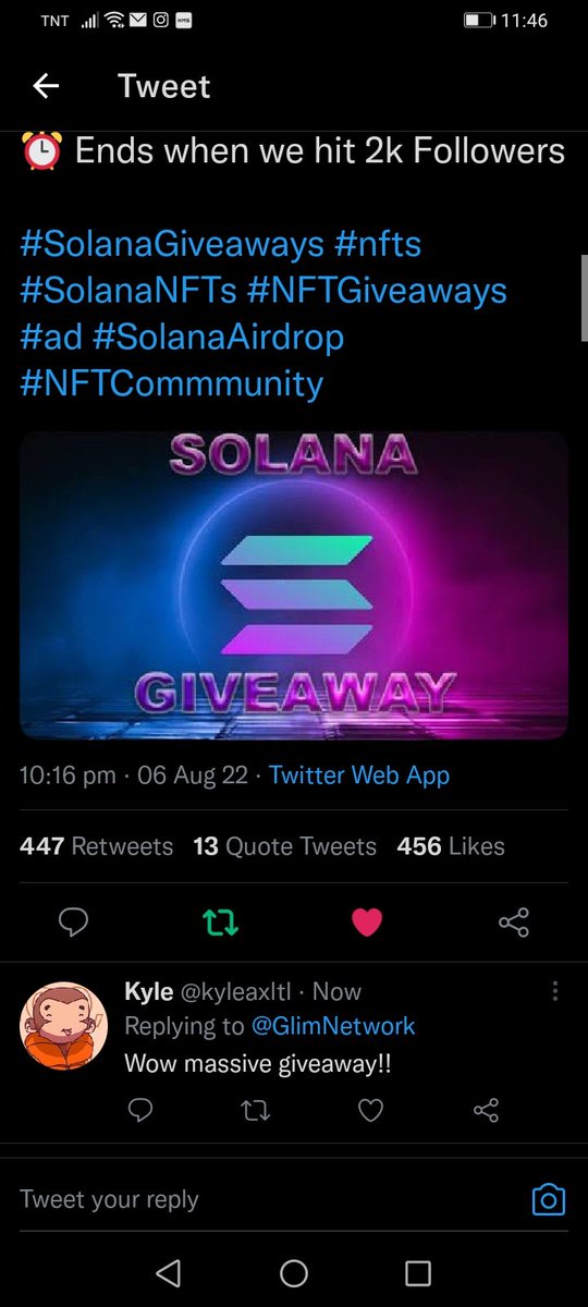 kyleaxltl's tweet photo. @GlimNetwork Done https://t.co/1lQ8RlK8D4