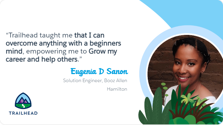 GenieSanon's tweet photo. #TrailheadTaughtMe #certifiedAdmin #TalentStacker #BoozAllenHamilton #SolutionEngineer https://t.co/YVoBVIzePj