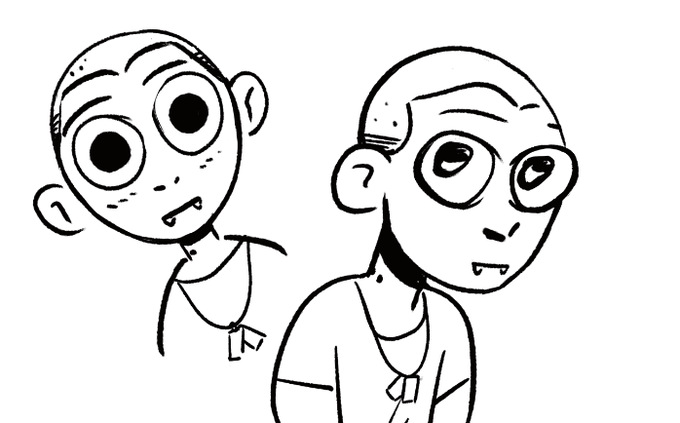 tonight's doodle is: a tiny vampire 