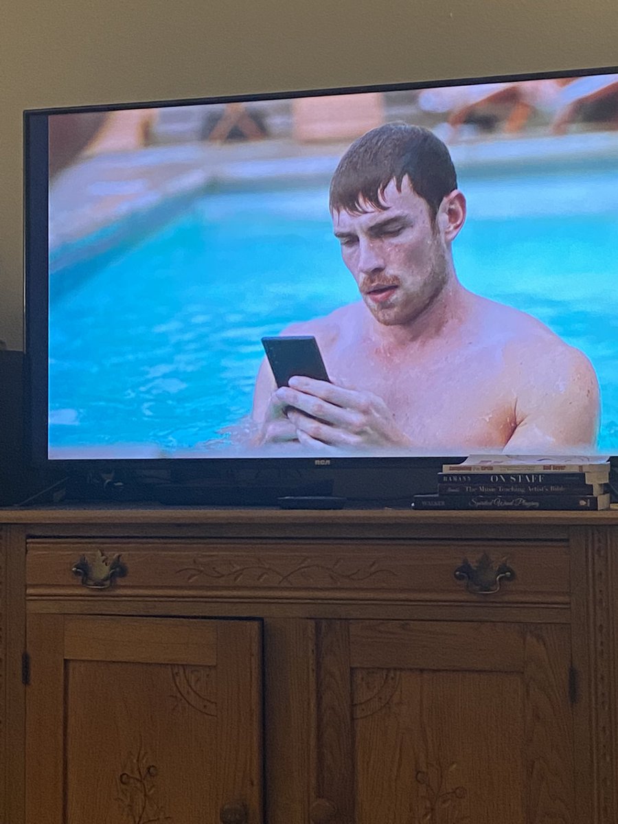 SpockRemoy's tweet photo. @podandprejudice @ihatejoelkim @Cruising_Pod I don’t know if you filmed the Fire Island episode yet but I was watching again tonight and I’m happy to report that Noah and co. use iPhones while Dex does not (per the Apple’s policy of not letting villains use their products)! 😂 https://t.co/NfsjiPIoXd