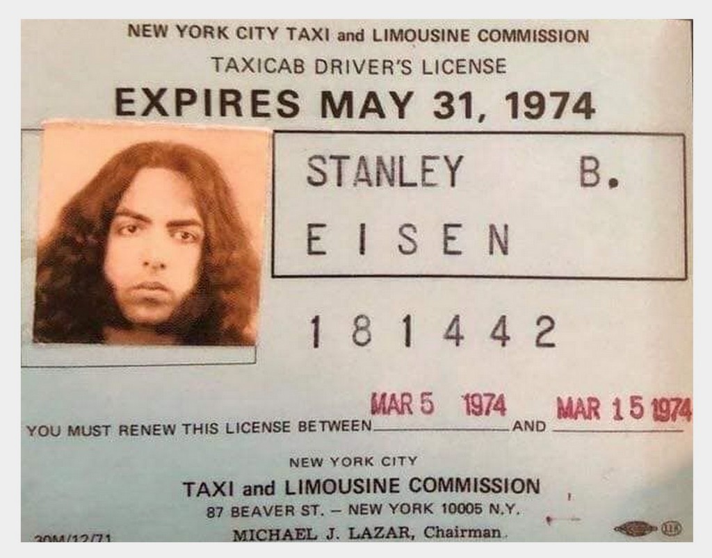 Ace Frehley's &amp; Paul Stanley's New York City Taxicab Driver's Licenses