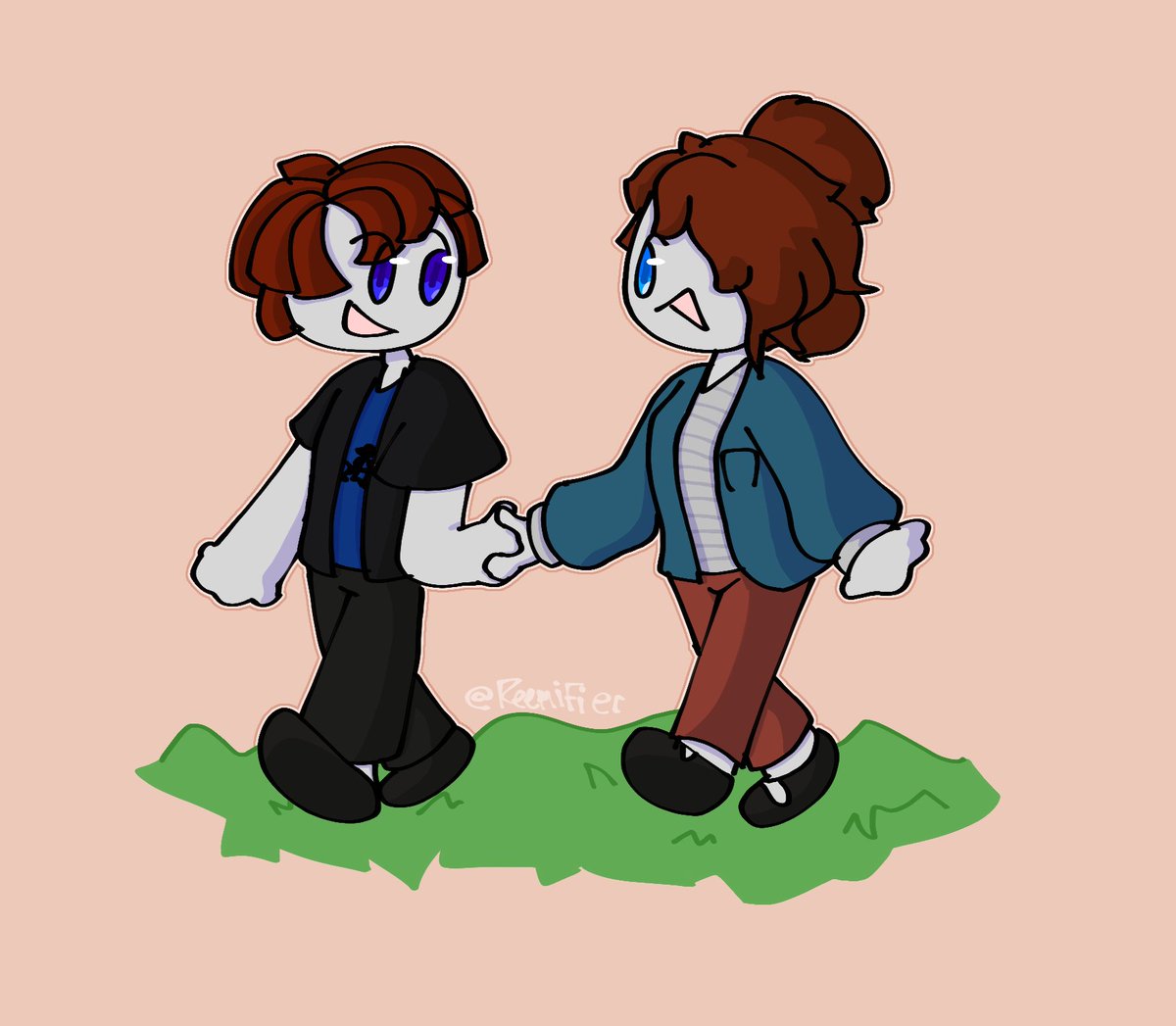they love playing roblox obby games together
(#robloxart)