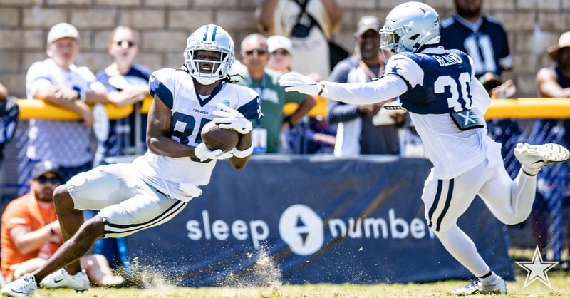 dallascowboys's tweet photo. The #DallasCowboys had another padded practice on Saturday afternoon in front of a full-set of bleachers here in Oxnard. Check out some of the highlights from practice ↓

#PracticePoints | #CowboysCamp