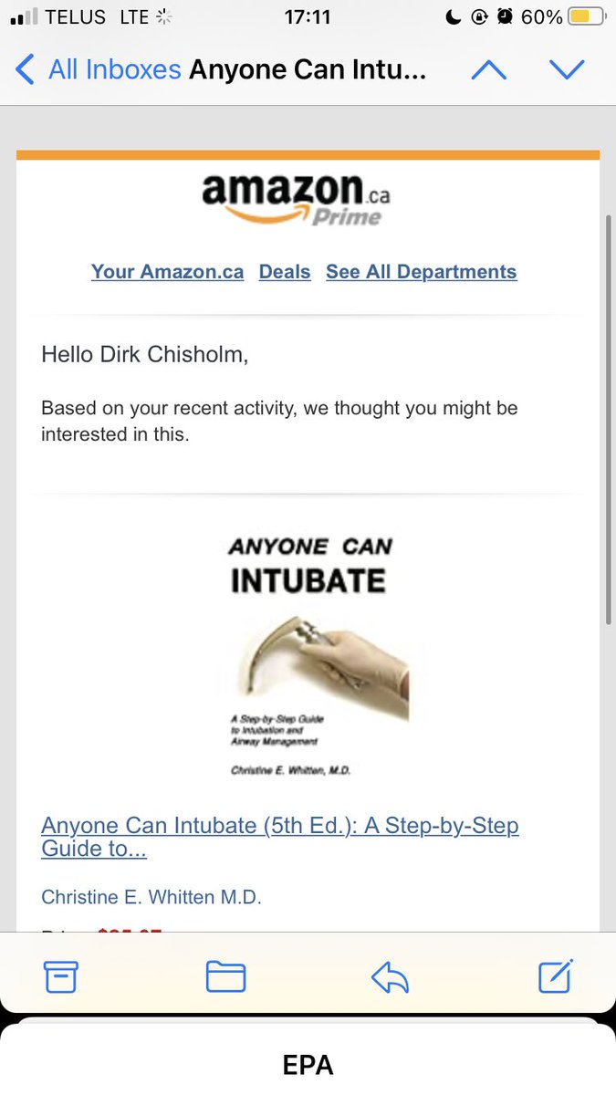 What are you trying to tell me, Amazon?