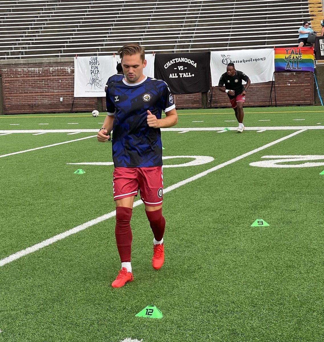 We’re warming up!…until we weren’t. 

Currently in a weather delay down in Chattanooga. We can’t wait for kickoff!

#ForAll