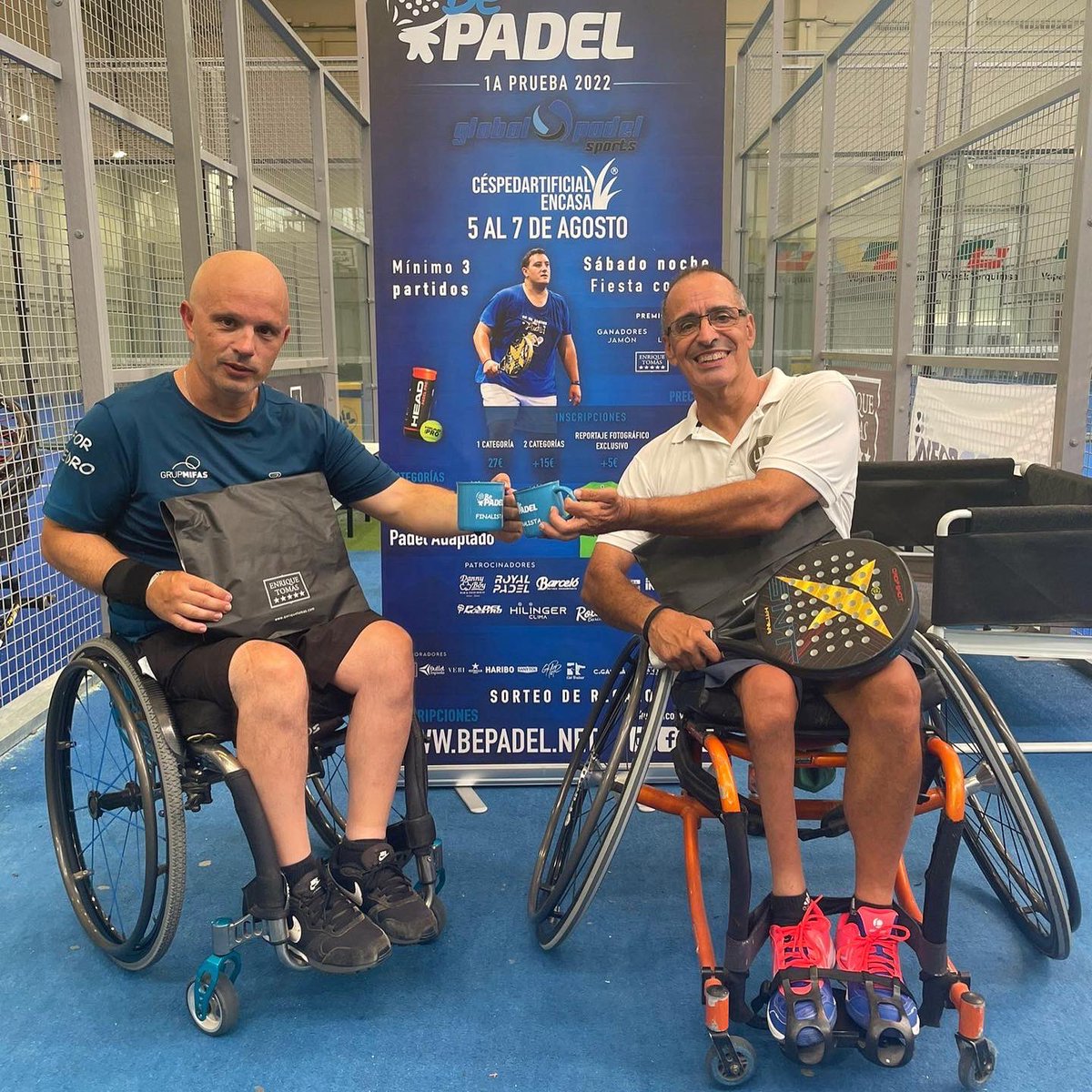 CEPACatalunya_'s tweet photo. Estrenem categoria adaptada al circuit BePadel! 🙌
La pròxima serà al setembre i de categoria inclusiva.
Gràcies a la organització de BePadel i al club Global Padel de Reus
Seguim! 🤩
#padel #padeladaptado #padeladaptat #padelinclusivo #padelinclusiu #padelensilla #padelencadira https://t.co/JkYS9k7RvI