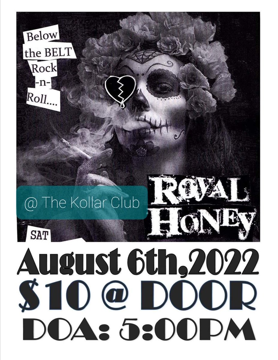 Kollar_Club's tweet photo. TONIGHT at 9:30pm !
ROYAL HONEY with special guests: MOLECULE PARTY !!
.@SouthSidePgh @SouthSideSlopes @VinniBelfiore @PGHCityPaper #pittsburgh #southsideslopes #pgh #rocknroll #royalhoney #moleculeparty https://t.co/zkExU9RiSN