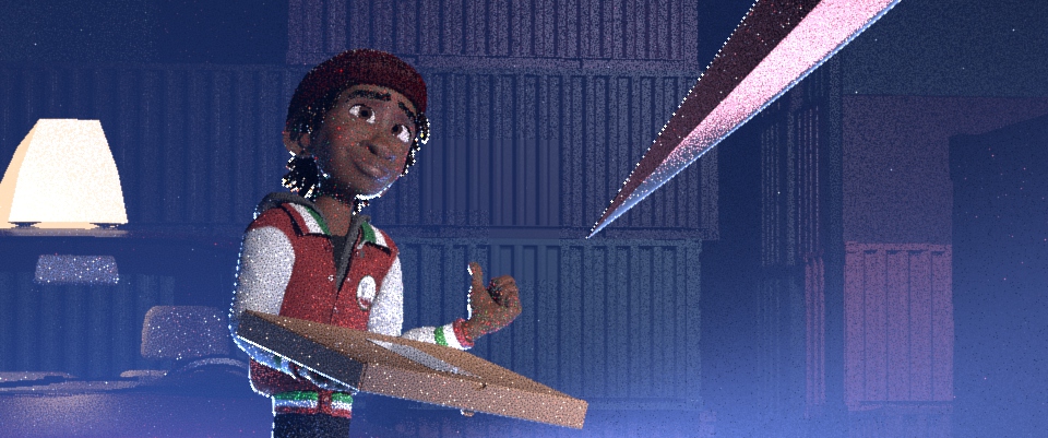 Jeremy_Schaef's tweet image. here&apos;s some work in progress renders 

took a lot of finessing to get the fog, rim light, and the overall blue mood I was going for in Maya. Final renders were pretty close to what i wanted. I did end up adding additional rim light in nuke

Iteration is the key! #TheBoxAssassin📦