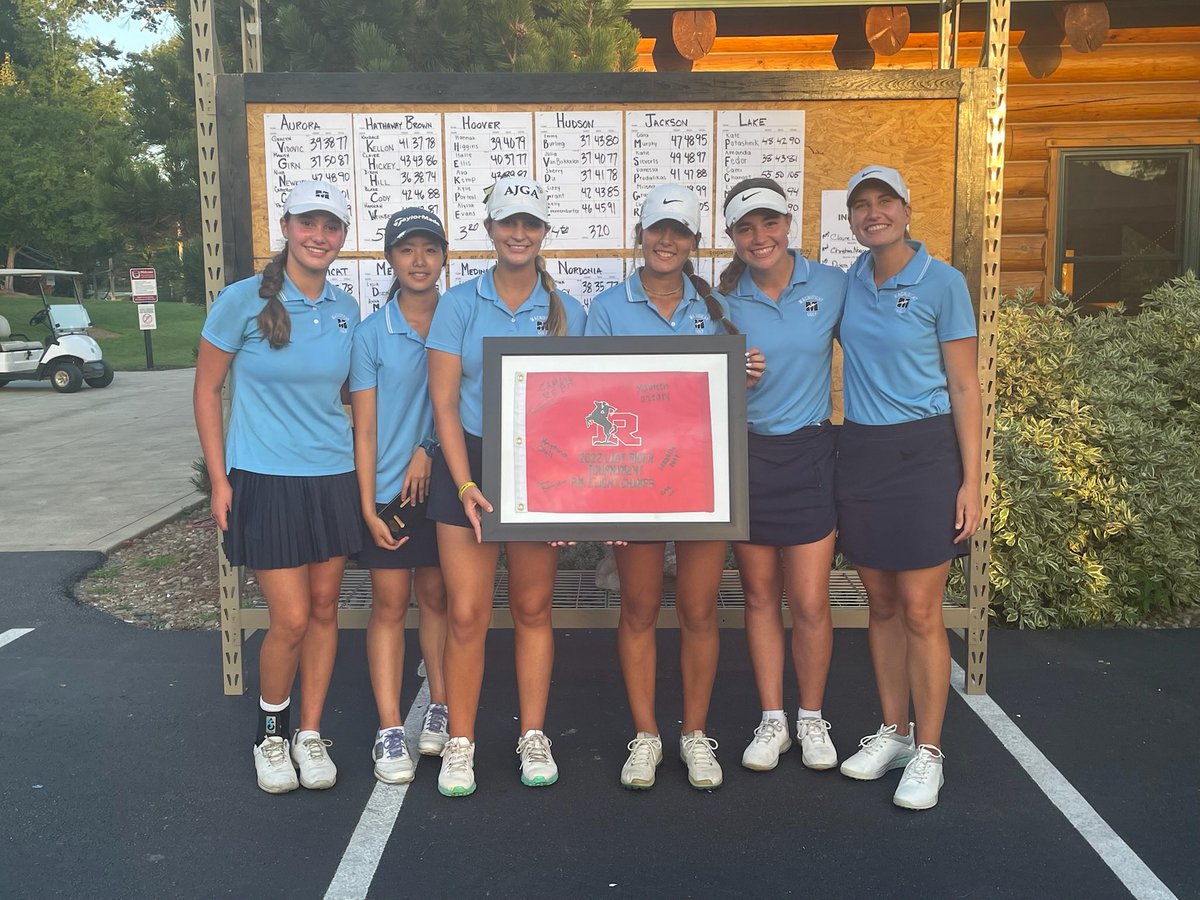 MagsHSAthletics's tweet photo. Congratulations to Varsity A Golf on winning the Lady Rider Invitational with a team score of 312!  ⁦@MagnificatGolf⁩ ⁦@rriderathletics⁩ https://t.co/UF7JeZz7vw