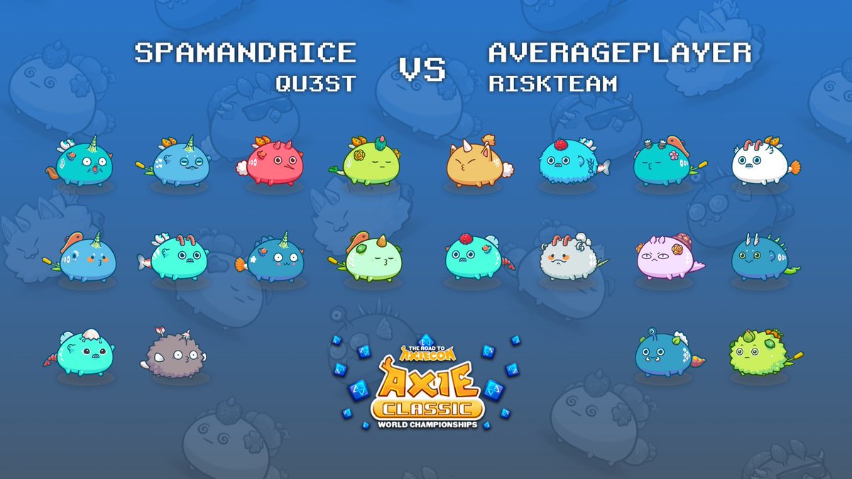 AxieInfinity_ES's tweet photo. @QU3ST_io @spamandrice @hippiosokaizen @KindLatam @zepultx7 Ahora juega! @QU3ST_io @spamandrice ⚔️ #AVERAGEPLAYER https://t.co/R4bsxjVYFF