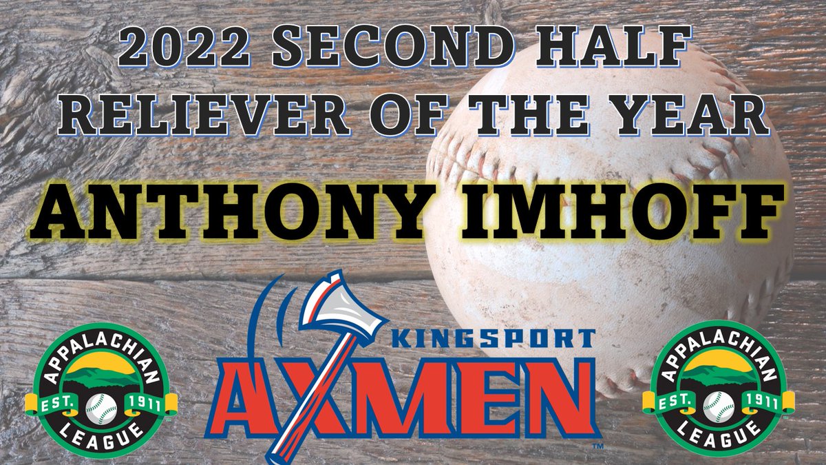 kptbaseballfan's tweet image. He's been a lights out relief pitcher over the last 30 days!  In 7 appearances - 0.57 ERA, 0.96 WHIP, .135 opponent avg, 1 run allowed on 7 hits &amp;amp; 32 Ks in 15.2IP, earning two wins!  Anthony Imhoff of @BaseballPima is my @KingsportAxmen second half Reliever of the Year!! 🪓⚾️