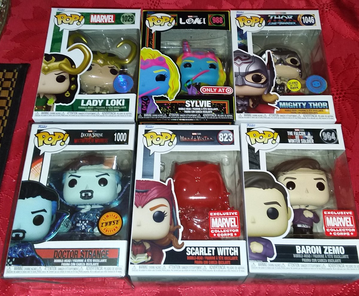 This week's mail pick-ups!! So excited to finally have the Doctor Strange Chase! Also happy to add the other Pops to my Marvel collection.  #marvel  #funkopop #funko #DrStrangeMultiverseOfMadness @OriginalFunko @DisTrackers @MarvelStudios @DrStrange