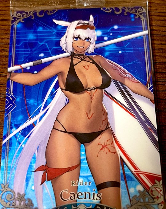 ドロー!
うぉおお来ィたずェええ!
水着カイニス!
ウエハースのおまけから出てくるカードの中でも屈指の肉体美だ! 