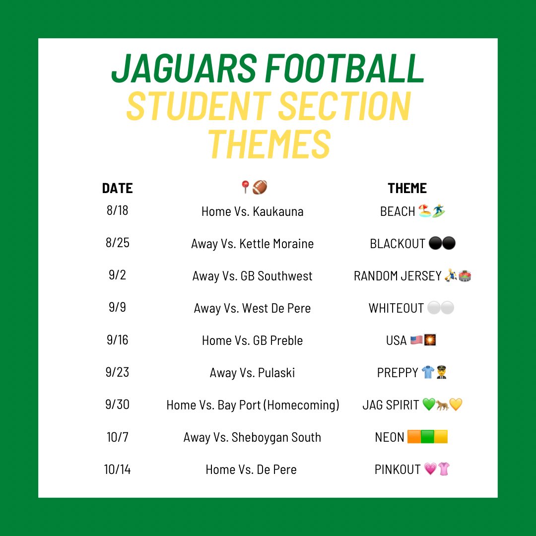 🚨IT’S ABOUT THAT TIME🚨Your 2022 football themes are here!!🏟🐆
