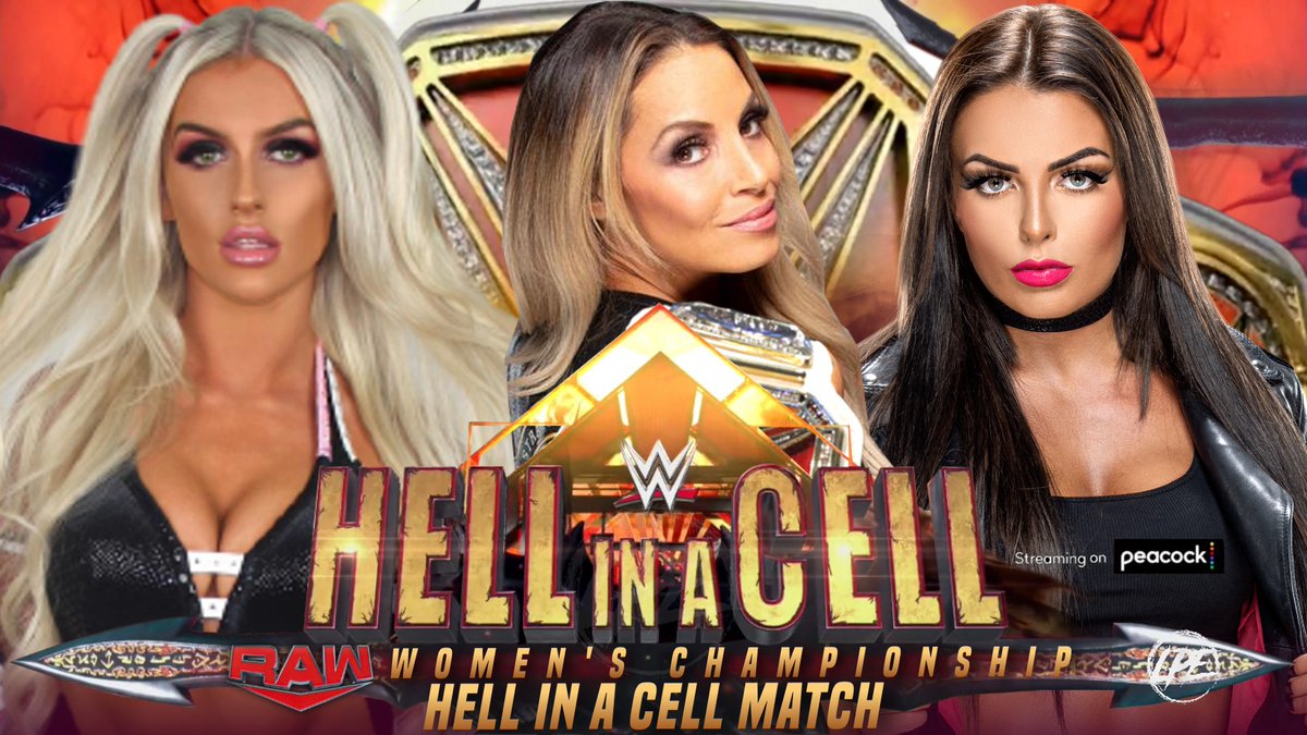 The match has been made official! The Raw Women's Champion, Trish Stratus will defend her championship against Tessa Max & Mandy Rose inside Hell in a Cell! Who will walk out of New Jersey as Raw Women's Champion, find out on Aug. 13th at 2pm EST, Live from The Metlife Stadium! https://t.co/FHO6G5HZh1