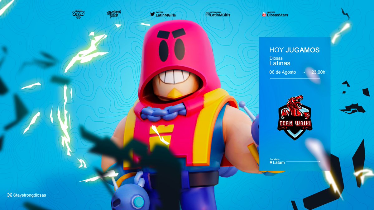 🌹𝕯𝖎𝖔𝖘𝖆𝖘 gamers🌹 (@diosas_esports) on Twitter photo 𝗠𝗔𝗧𝗖𝗛𝗗𝗔𝗬 | #BRAWLSTARS
𝗘𝗦𝗧𝗔𝗠𝗢𝗦 𝗘𝗡 𝗩𝗜𝗩𝗢! Disputando un lindo enfrentamiento en el canal de nuestra Diosa. 🔥
🏆 <a href="/Fenix_LeagueBS/">Fenix League</a>
🆚️ <a href="/TeamWaikiPE/">TEAM WAIKI</a>
🕣 23:00hs 🇦🇷
🎙️ <a href="/Jimuuu_/">Jimena</a>
🖥️ twitch.tv/jimuuu_ 𝗠𝗔𝗧𝗖𝗛𝗗𝗔𝗬 | #BRAWLSTARS
𝗘𝗦𝗧𝗔𝗠𝗢𝗦 𝗘𝗡 𝗩𝗜𝗩𝗢! Disputando un lindo enfrentamiento en el canal de nuestra Diosa. 🔥
🏆 <a href="/Fenix_LeagueBS/">Fenix League</a>
🆚️ <a href="/TeamWaikiPE/">TEAM WAIKI</a>
🕣 23:00hs 🇦🇷
🎙️ <a href="/Jimuuu_/">Jimena</a>
🖥️ twitch.tv/jimuuu_