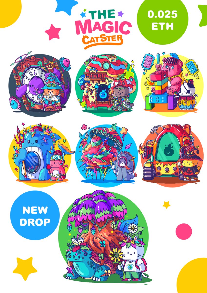 SWeeddss's tweet image. COLLECTION  THE MAGIC CATSTER
50 MEOW 
DROP 7/50  SOLD 0/50
PRICE 0.025 $ETH

NEW DROP
THE CATSTER GREEN WIZARD #7
AVAILABLE ON
opensea.io/collection/the…

#Ethereum #nftcollector #NFTCommunity #NFTdrops #OpenSeaNFT #NFTartist #NFTs