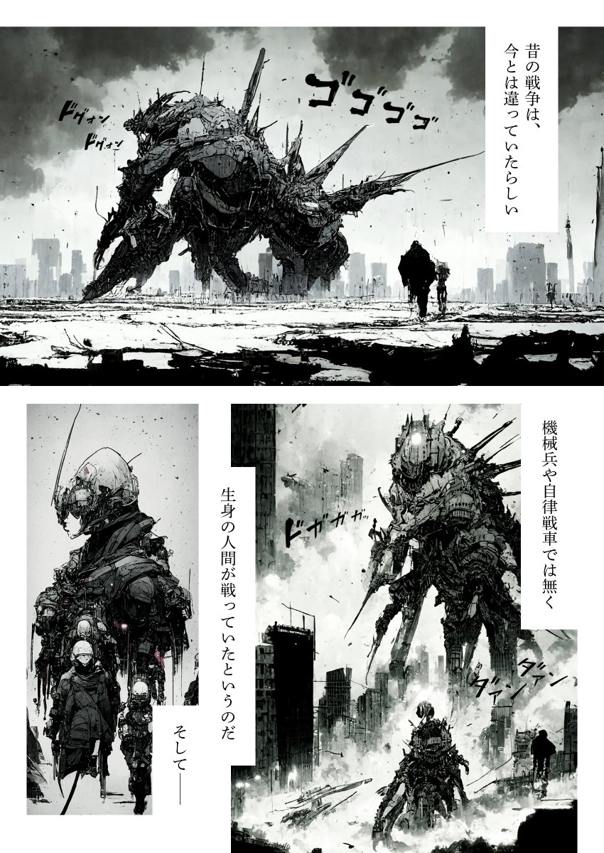 絵が描けないし漫画の作り方も知らないが Aiで作った画像を漫画っぽくアレンジしてみたら可能性を感じる何かが出来あがった Togetter