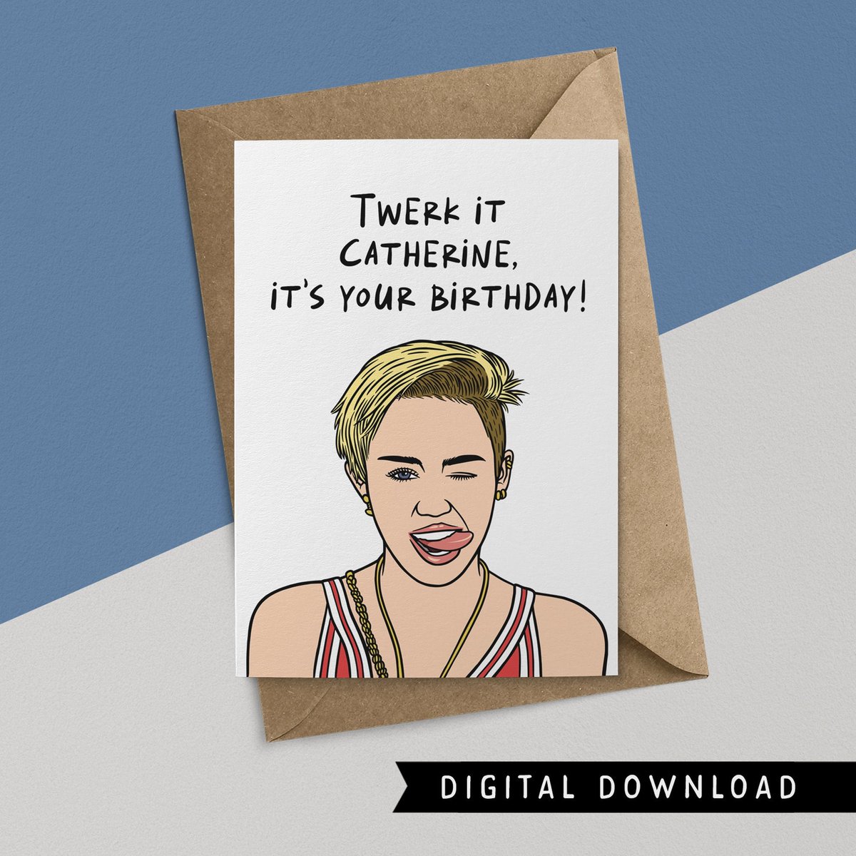 NunePress's tweet photo. Excited to share the latest addition to my #etsy shop: BUY 1 GET 1 FREE! Printable Birthday Card - Instant Download - Miley Cyrus Gift - Funny Birthday Card - Happy Birthday Card - Funny Card https://t.co/wyeGEAB1VU #red #birthday #white #printablecard #birthdaycard #i https://t.co/tR2x8dSDdj