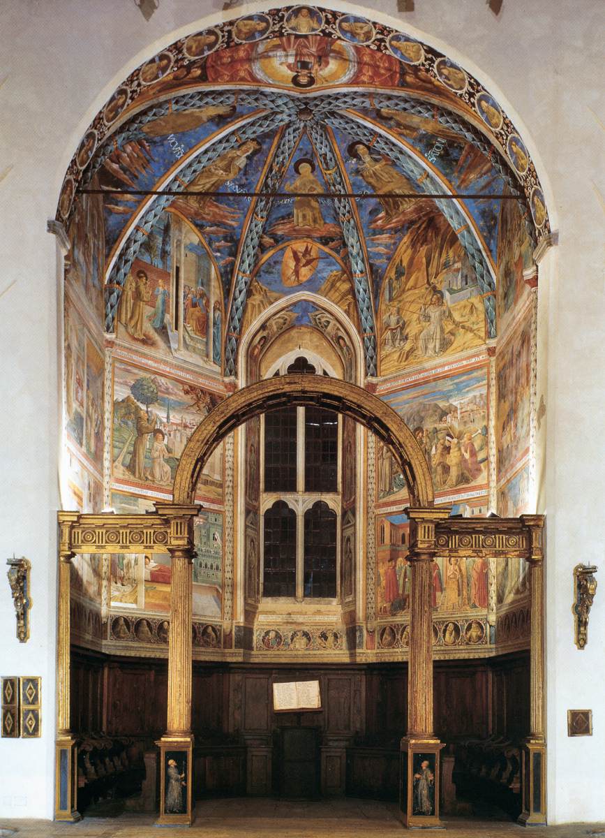 View of the Main Apsidal Chapel, 1452 #gozzoli #benozzogozzoli wikiart.org/en/benozzo-goz…