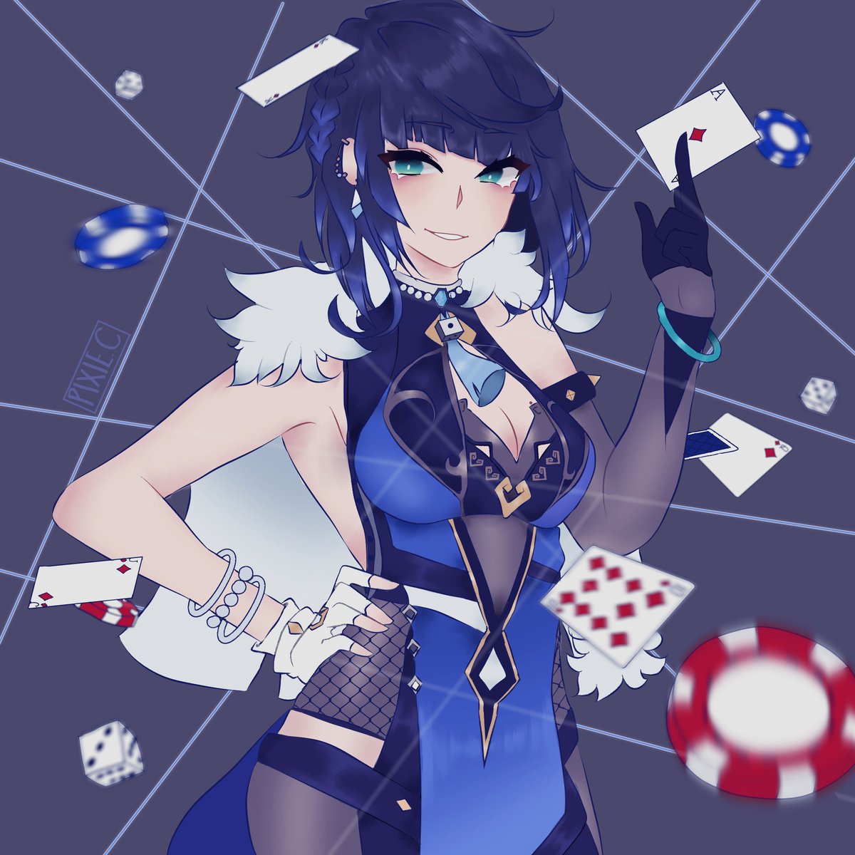 pixiebug_'s tweet image. royal flush !
ᵗᵃᵍˢ:
#Genshinlmpact #Yelan #yelanfanart #fanart #digitalart