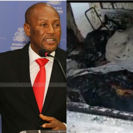 BpostJ's tweet photo. Le CG de Port au Prince, Me #Lafontan a confirmé le décès tragique de l'ex sénateur du Sud, #YvonBuissereth. L'actualité directeur de l'EPPLS à été brûlé vif dans sa voiture samedi par des bandits du gang "Ti Makak" à Laboule 12, son chauffeur a été également calciné.  #JBpost https://t.co/5HBpFe6MpJ